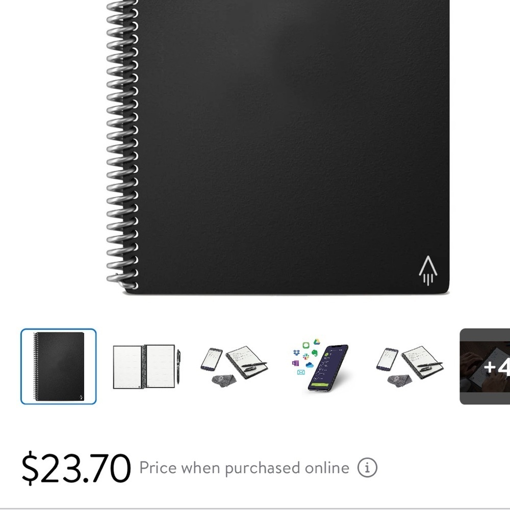 Brand new in packaging Rocketbook Note Smart Reusable Spiral Notebook 5X7 - Picture 11 of 11